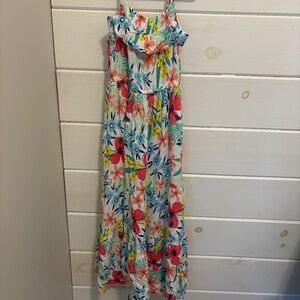 Girls Tropical Maxi Dress